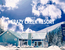 Tablet Screenshot of crazycreekresort.com